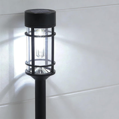 Solar Pathway Lights Outdoor, 8 Pack Metal Glass Solar Lights Outdoor Waterproof Auto On/Off Landscape Path Lighting Garden Decor for Yard Walkway Driveway, Cool White6