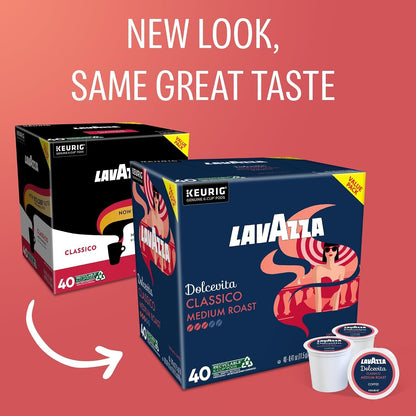 Lavazza Dolcevita Classico, Single-Serve Keurig K-Cup Pods, Medium Roast Coffee, 40-Count Box2