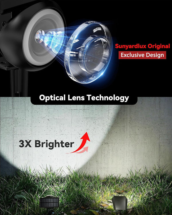 Focusing Solar Spot Lights Outdoor Waterproof, RGB+3CCT Tree Uplights 4Pack2