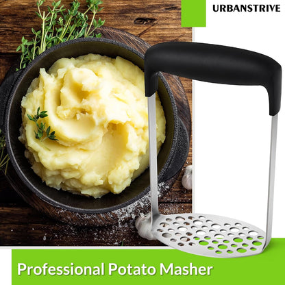 Upgraded Potato Masher Stainless Steel Durable Non-Break Handle Rust-Proof | Dishwasher Safe Sturdy Heavy Duty Masher Kitchen Tool for Avocado Bean Vegetable Jams Sauces Guacamole Kitchen Gadgets7