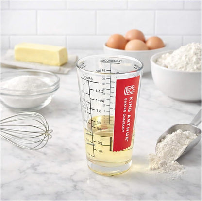 King Arthur Baking Company Mix N Measure Glass, Heavyweight Glass, Multi-Purpose Liquid and Dry Measuring Cup3
