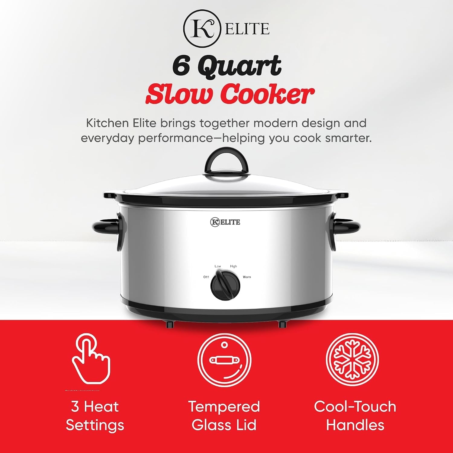 6-quart-slow-cooker-for-large-families-stainless-steel-crock-pot-with-3-heat-settings-dishwasher-safe-ceramic-pot-tempered-glass-lid
