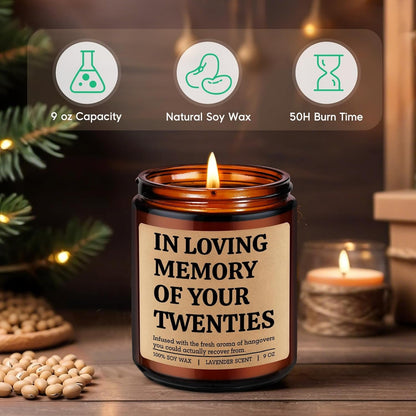 Candle, 30Th Birthday Gifts for Women, Men, Her, Him, 30 Year Old Bday3