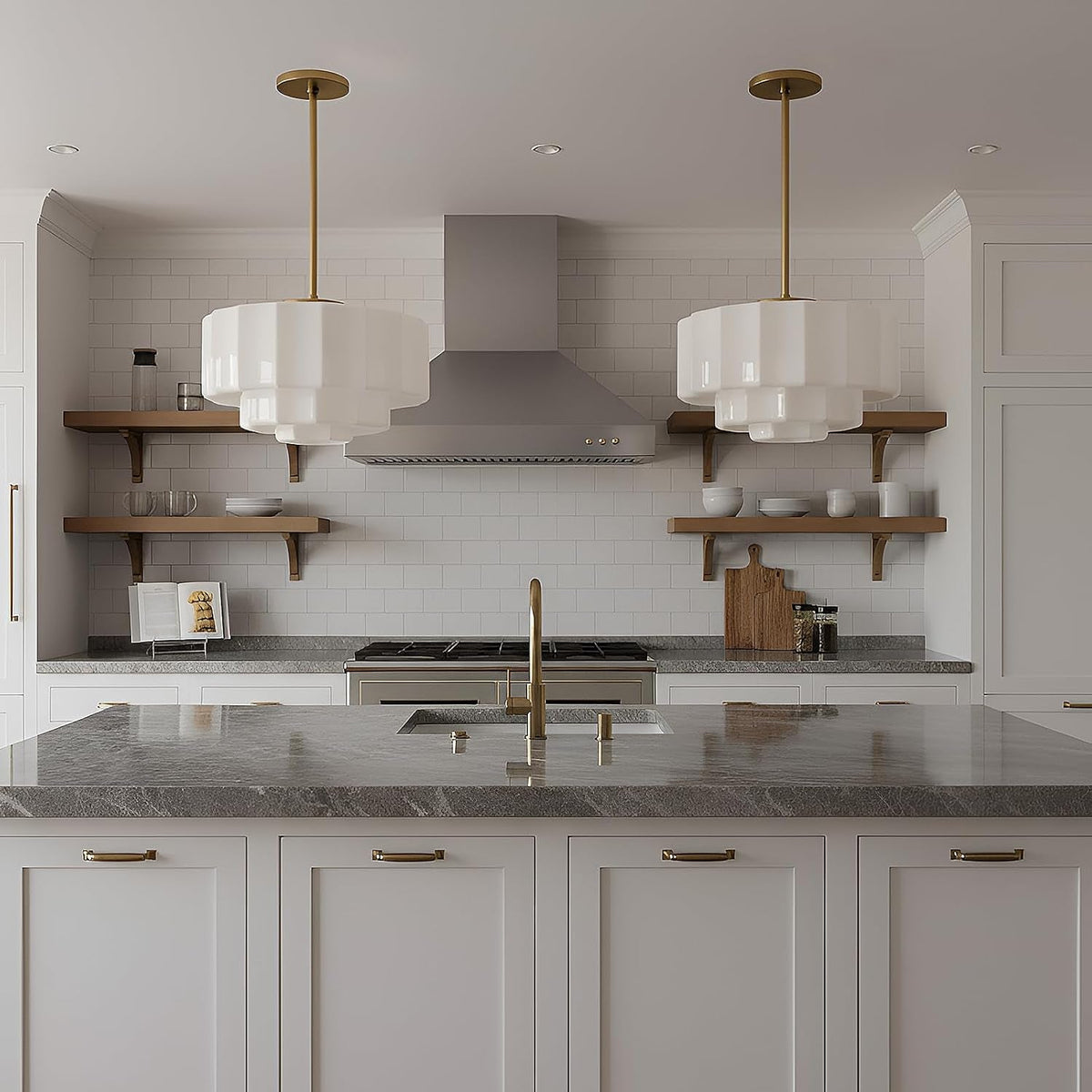 vintage-milk-glass-pendant-lights-13-7-white-art-deco-chandelier-semi-flush-mount-ceiling-light-for-bedroom-foyer-living-room-bar-counter-contains-three-e12-bulbs-gold-13-7inch