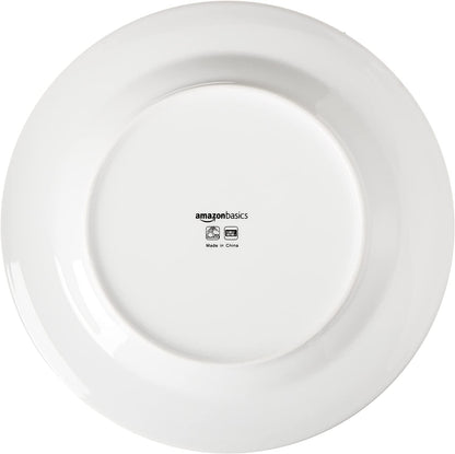 16-Piece Porcelain Dinnerware Set, Microwave and Dishwasher Safe, Service for 4, Plates, Bowls and Mugs, White4