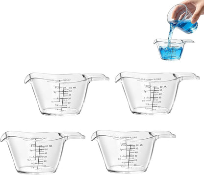 2 Oz Measuring Cup Compatible with Barbicide Cup, 4 PCS 1/4 Cup for Liquid1
