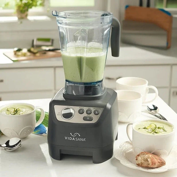 Vida Sana Blender for Smoothies, Soups, Dips and More, 1500 Watts, Stainless Steel Blade, 4 Preset Functions, Large, Grey6
