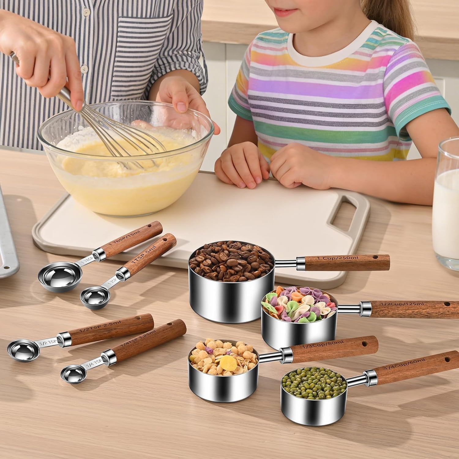 wooden-handle-measuring-cups-spoons-set-8-piece-stainless-steel-stackable-rustic-farmhouse-kitchen-gadgets-non-toxic-dishwasher-safe-gift-for-bakers-new-homeowners