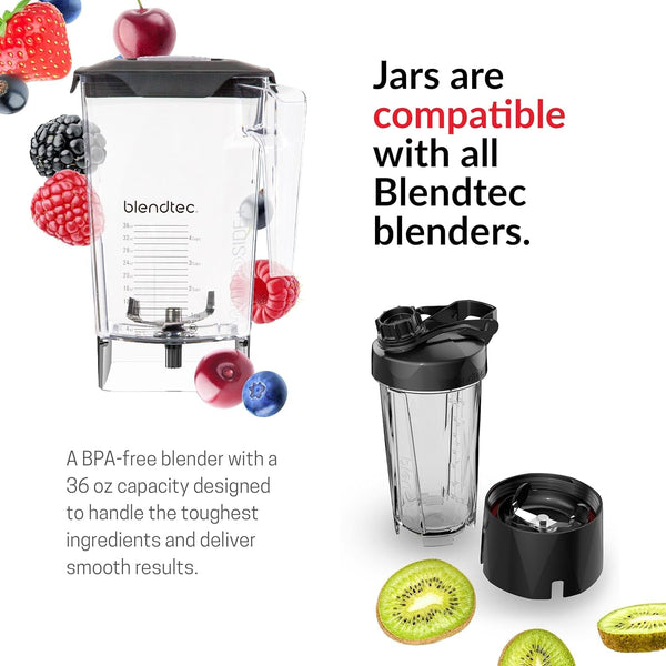 Designer 650S Series Blender (Stainless) & 90Oz* Wildside+ Jar | Professional Grade Power and Performance, Touchscreen with 8 Speed Variable Speed Control, + Pulse, 6 Preprogammed Cycles3