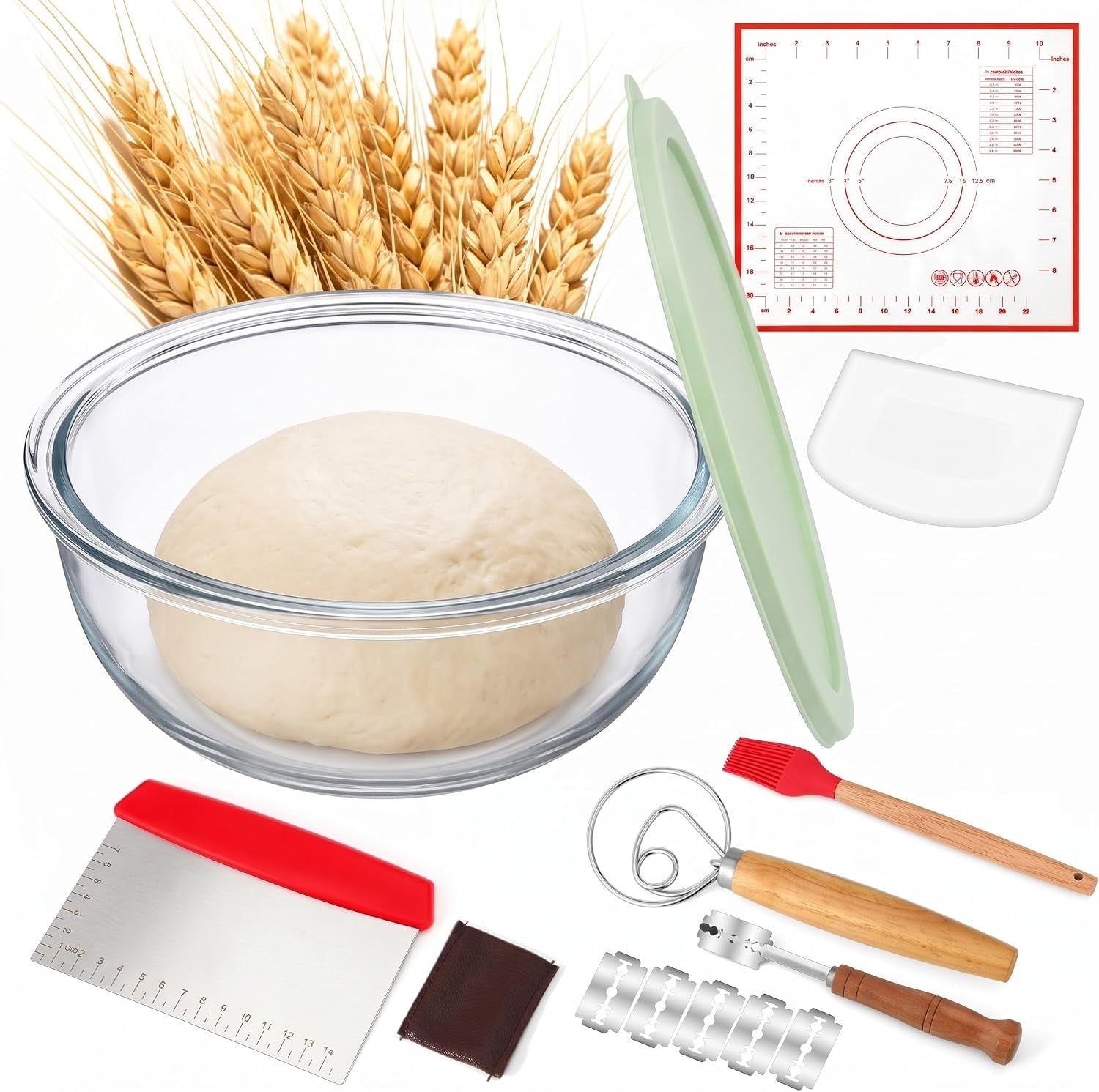 7-pcs-6-3-quart-large-glass-bowl-for-bread-starter-mixing-bowl