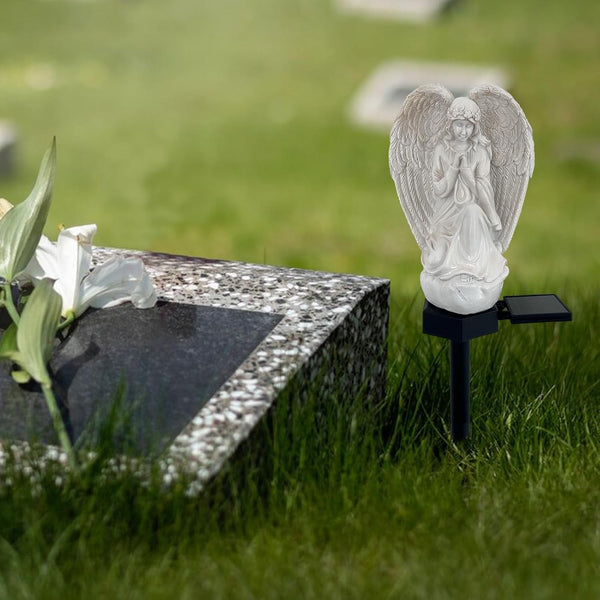 Solar Garden Angel Lights, LED Waterproof Resin Angel Statue7
