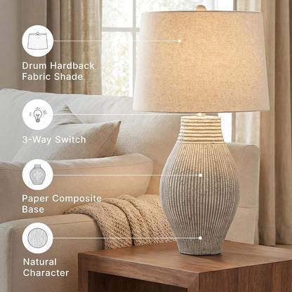 Signature Design by Ashley Layal 29" Table Lamp, Living Room, Beige6
