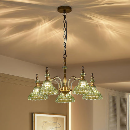 Chandeliers Light 5 Lights Chandelier Lamp Modern Pendant Lighting Fixtures Hanging Lamps for Dining Room Entryway Living Room Bedrooms Foyer Entrance Kitchen Brass and Green9