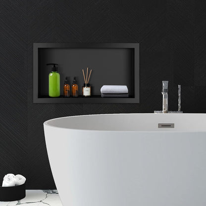 Shower Niche, 304 Stainless Steel Single Shelf Tile-Ready Box7