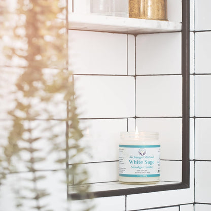 White Sage Candles for Cleansing House Chakra Healing | Energy Cleansing Smudge Candle | Natural Aromatherapy Candle | Sage for Cleansing House Negative Energy (7 Oz) (White Sage)5