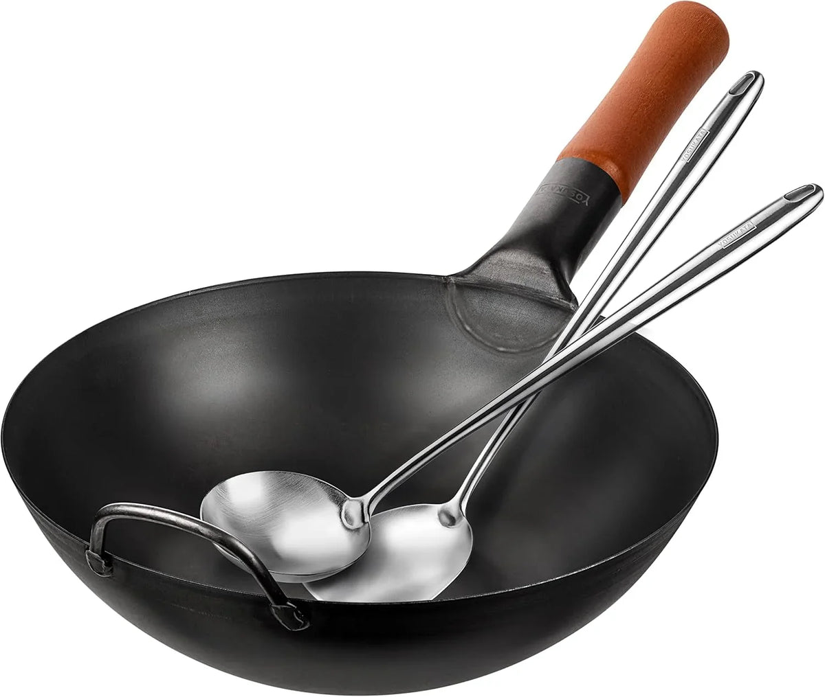 carbon-steel-wok-pan-11-8-woks-and-stir-fry-pans-17-wok-spatula-and-ladle-set-of-2-heat-resistant-wok-tools