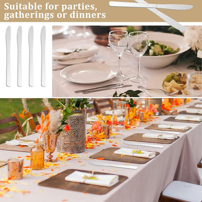 72 PCS Dinner Knifes Set - Windsor Stainless Steel Table Knives 8.7 Inch with Dishwasher Safe Butter Knives,Metal Butter Knofe,Dinner Knife Silverware for Home,Kitchen or Restaurant4