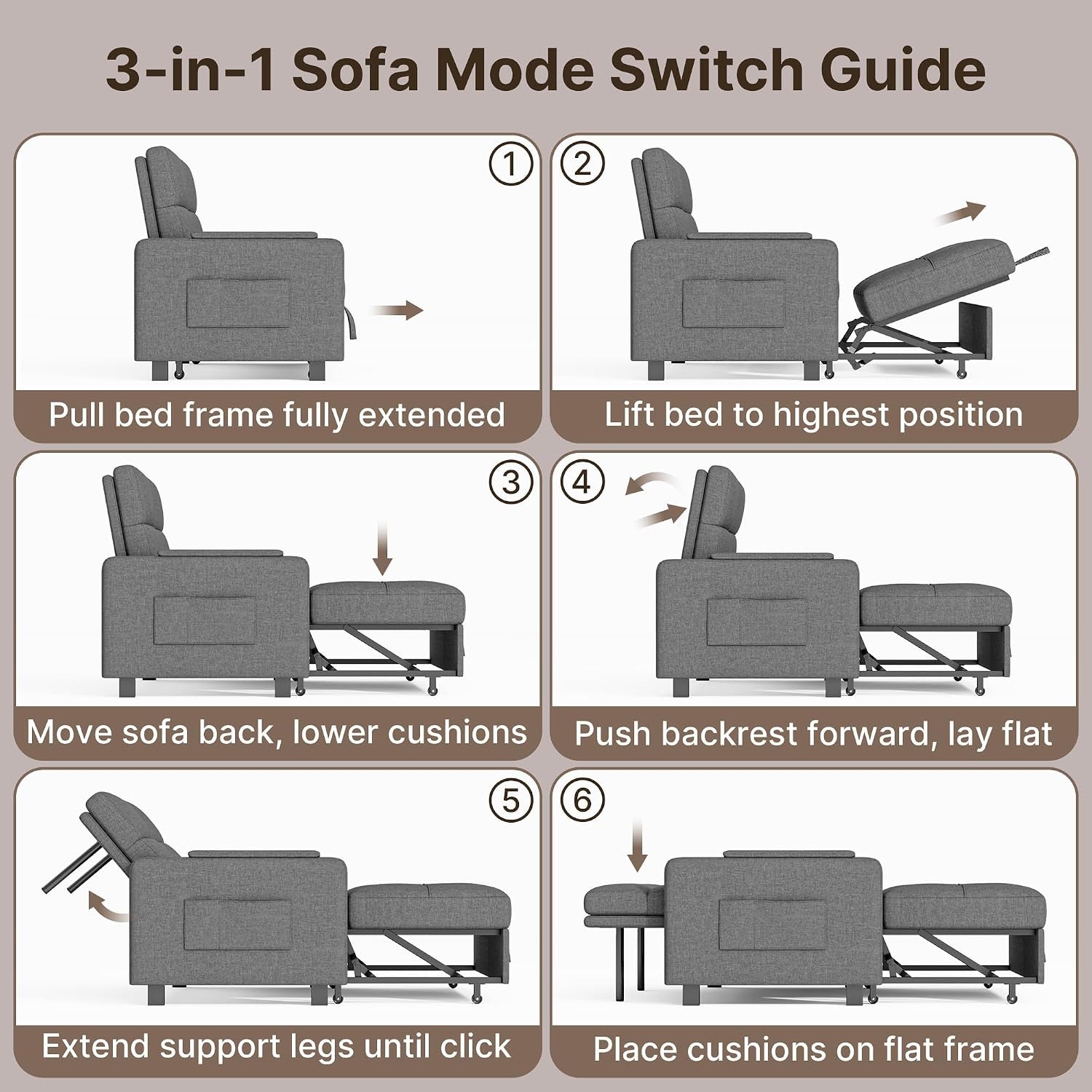 convertible-sofa-bed-modern-couch-bed-small-loveseat-sleeper-grey
