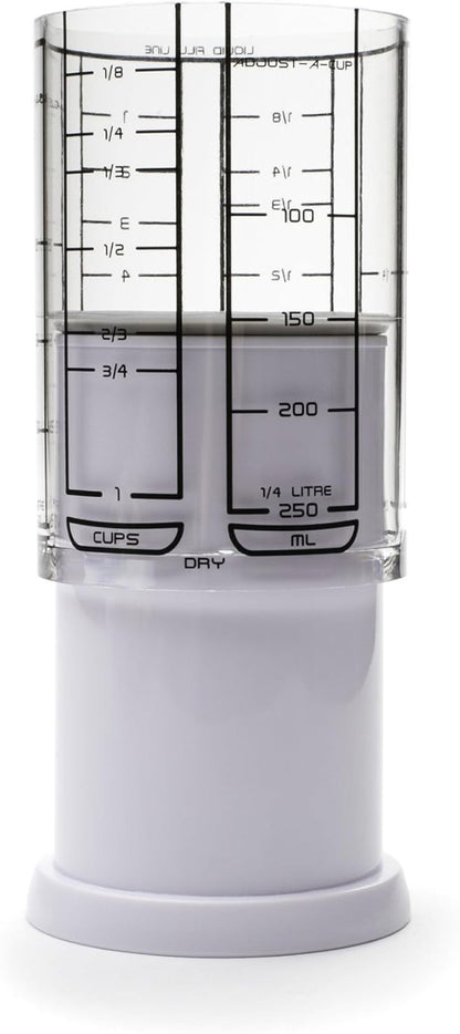 1 Cup Adjust-A-Cup, Plastic, White2