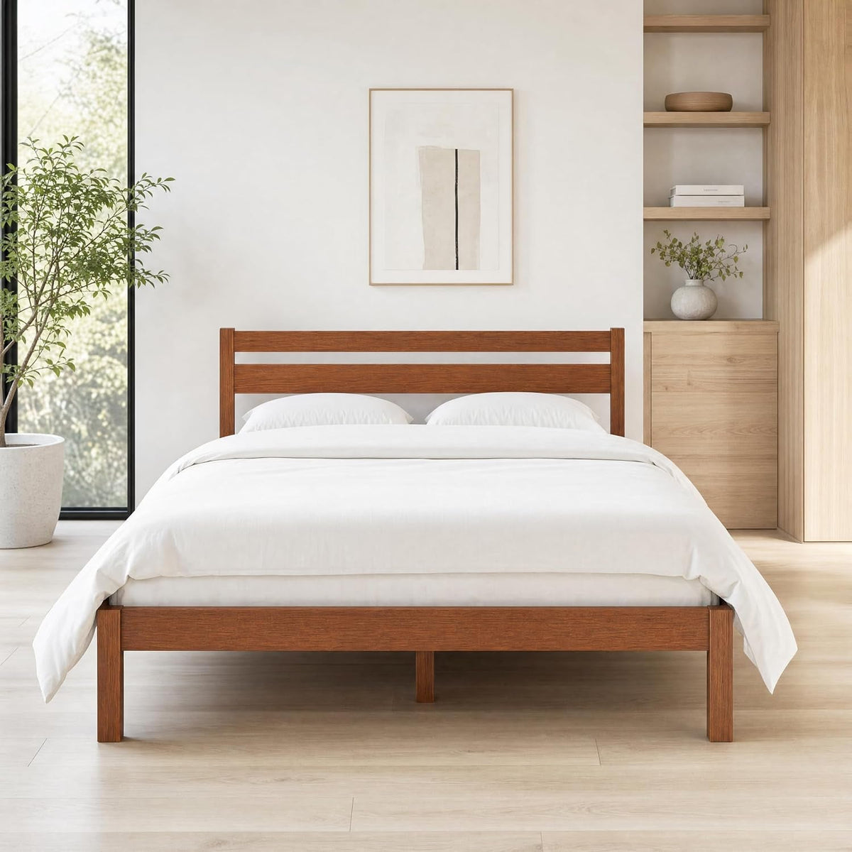 full-bed-frame-with-headboard-classic-wood-platform-noise-free-under-bed-storage-no-box-spring-needed-easy-assembly-cherry