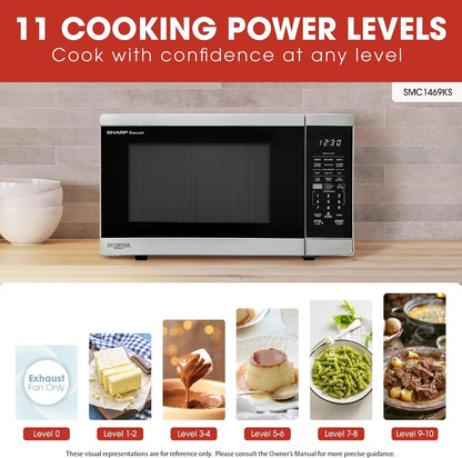 SMC1469KS 1.4 Cu. Ft. Stainless Steel Countertop Smart Microwave Oven3