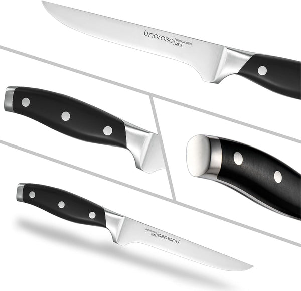 Boning Knife 5.7 Inch Kitchen Knife with Elegant Gift Box, Sharp Forged German Carbon Stainless Steel Fillet Knife for Meat, Fish, Poultry, Full Tang, Ergonomic Handle2