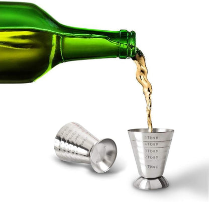 Stainless Steel Measuring Cup, 2.5 Oz, 75 Ml, 5 Tbsp, Cocktail Jiggers, Pack of 25