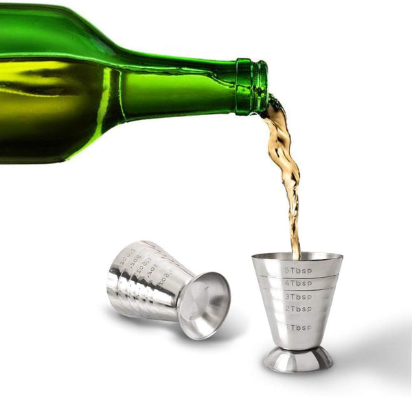 Stainless Steel Measuring Cup, 2.5 Oz, 75 Ml, 5 Tbsp, Cocktail Jiggers, Pack of 25
