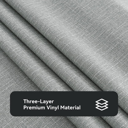100% Waterproof PVC Tablecloth Rectangle, Outdoor Oil Spill Proof Stain Resistant Vinyl Table Cloth, Wipe Clean Plastic Table Covers for Kitchen/Dining/Parties - 54 X 78 Inch, Light Grey6