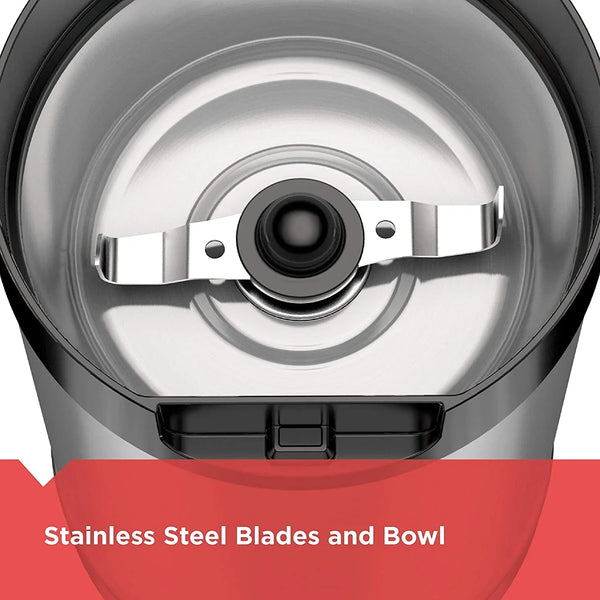BLACK+DECKER One-Touch Coffee & Spice Grinder with Stainless Steel Blades4