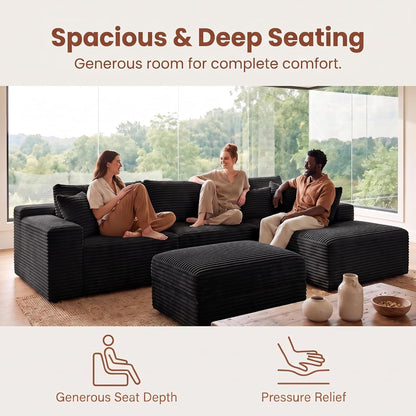 Boneless Couch Modular Sectional Sofa Cloud Couch7