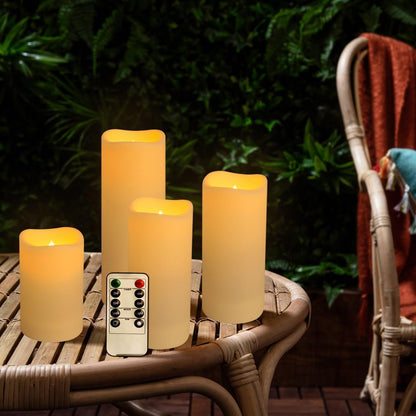 36 Pack Waterproof Flameless LED Candles - Outdoor Battery Operated Candles with Remote & Timer, Realistic Flickering Flame, Safe for Porch, Patio, Weddings, Parties & Home Decor7