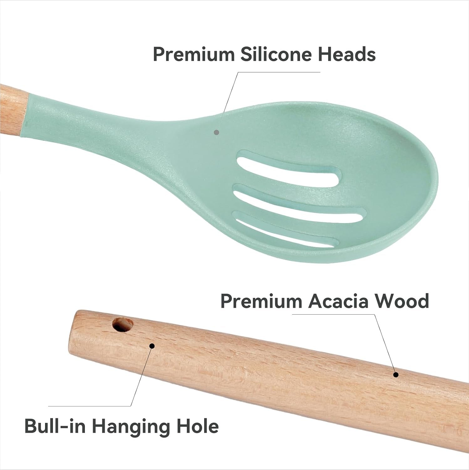 kitchen-utensils-set-5-pcs-non-stick-silicone-kitchen-cooking-utensils-with-wooden-handle-kitchen-spatula-cookware-utensils-set-heat-resistant-silicone-kitchen-gadgets-light-green