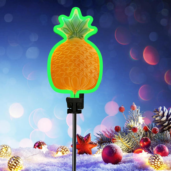 2Pack 42Inch Solar Pineapple Neon Lights7