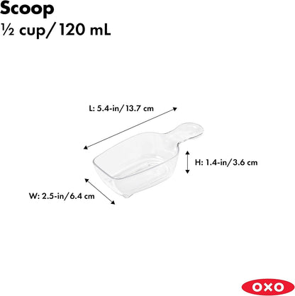 OXO Good Grips POP Container 1/2 Cup Scoop, Clear3