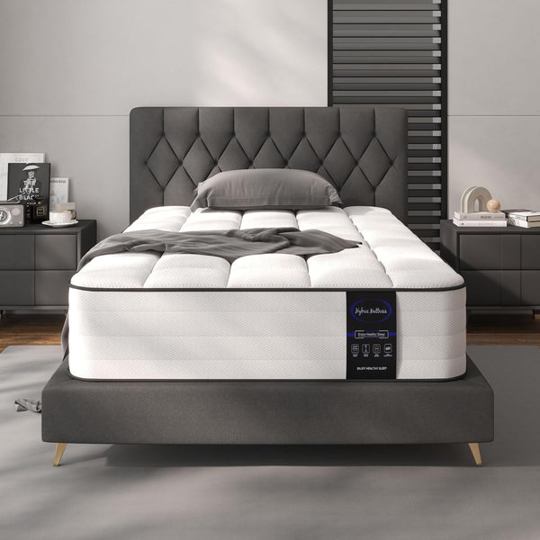 10 Inch Twin Hybrid Mattress, Pocket Spring Medium in Box1