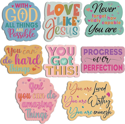 8 Pcs Inspirational Magnets for Fridge Cute Locker Magnets for Girls Christian Bible Verse Motivational Magnet Quotes for Classroom Whiteboard School Refrigerator Gymnastics Locker Accessories1