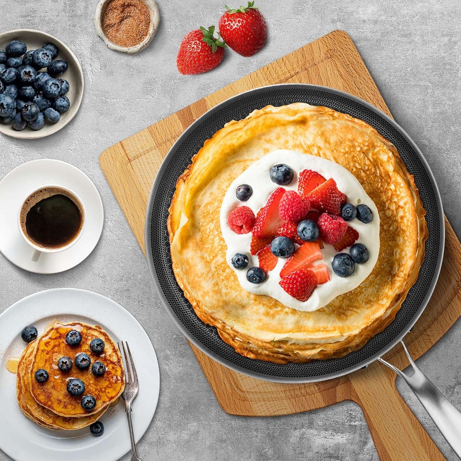 12-inch-stainless-steel-crepe-pan-nonstick-dosa-tawa-honeycomb-nonstick-coating-pfoa-free-compatible-with-all-stoves-easy-to-clean-oven-safe-dishwasher-safe