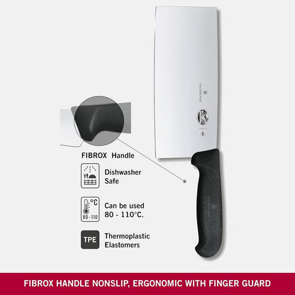 Victorinox Fibrox 7 in Chinese Cleaver - Swiss Made Butcher Chef Knife4