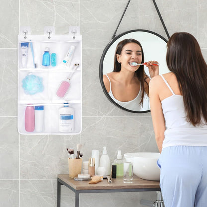 7-Pocket Mesh Shower Caddy - Hanging Shower Organizer for Cruise8