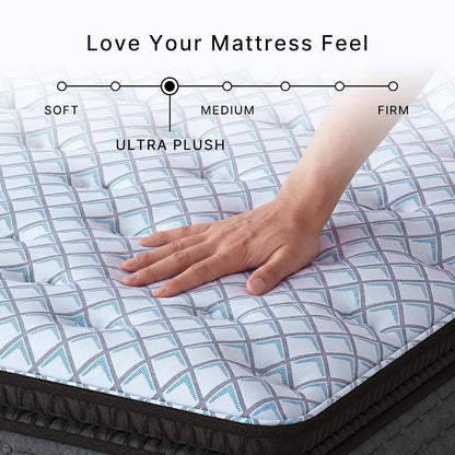 Signature Design by Ashley Hybrid Mattress, Plush King, Pillow Top6