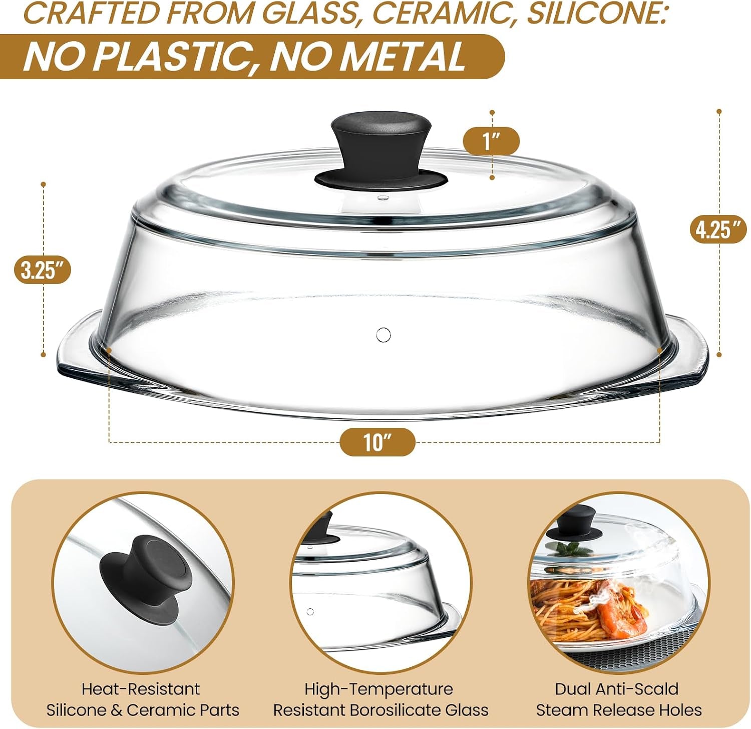 2-in-1-tall-glass-microwave-splatter-cover-for-food-microwave-place-mat-plate-splatter-guard-lid-with-silicone-handle-knob-cookware-bakeware-serving-dish-cover-food-grade-no-plastic-10in