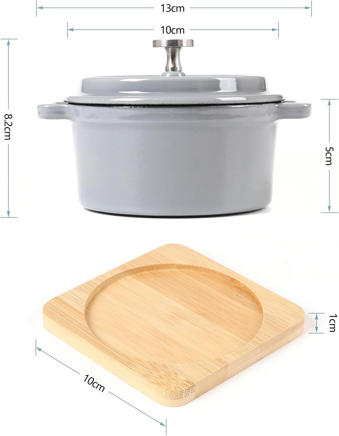 enameled-cast-iron-mini-dutch-oven-cocotte-saucepan-with-lid-270ml-9-13oz-1-08cups-gray-set-of-2