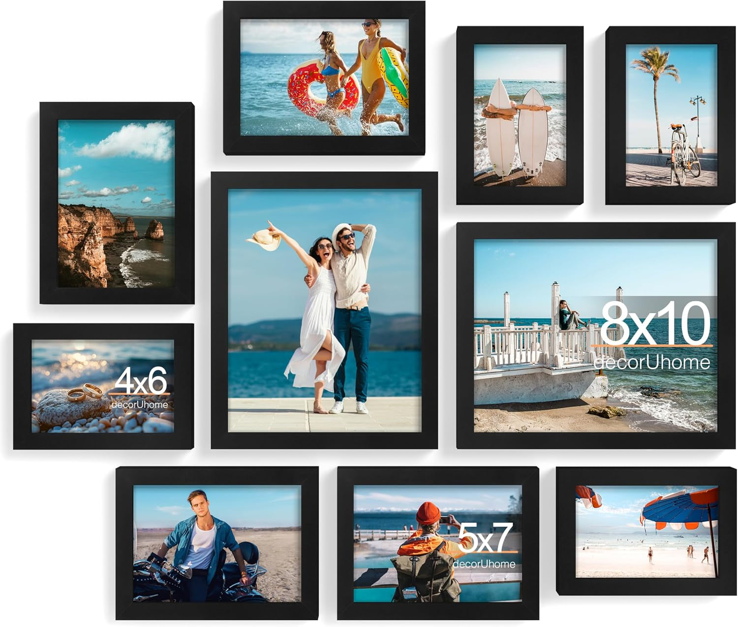 10-pack-assorted-picture-frame-set-for-wall-tabletop-black