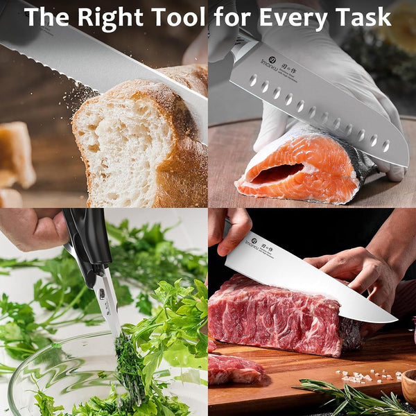 14-Piece Knife Block Set with Build-In Sharpener6