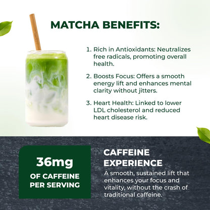Tenzo Matcha Green Tea Powder - USDA Organic Premium Grade - Authentic Japanese Matcha Tea - Latte Powder - Betterboost (1.06 Ounce)4