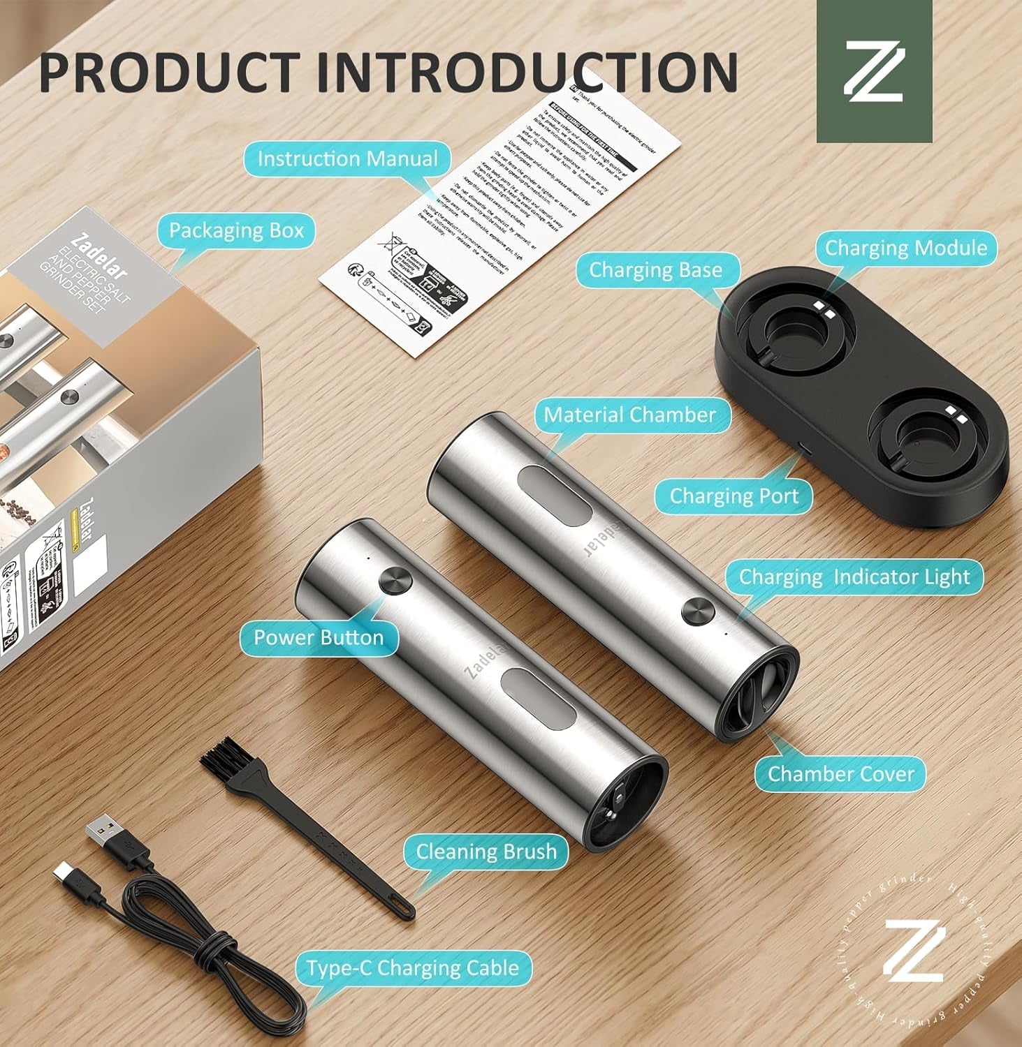 rechargeable-electric-salt-and-pepper-grinder-set-with-usb-c-charging-base-stainless-steel-automatic-salt-and-pepper-shakers-adjustable-coarseness-led-light-large-capacity-kitchen-gift