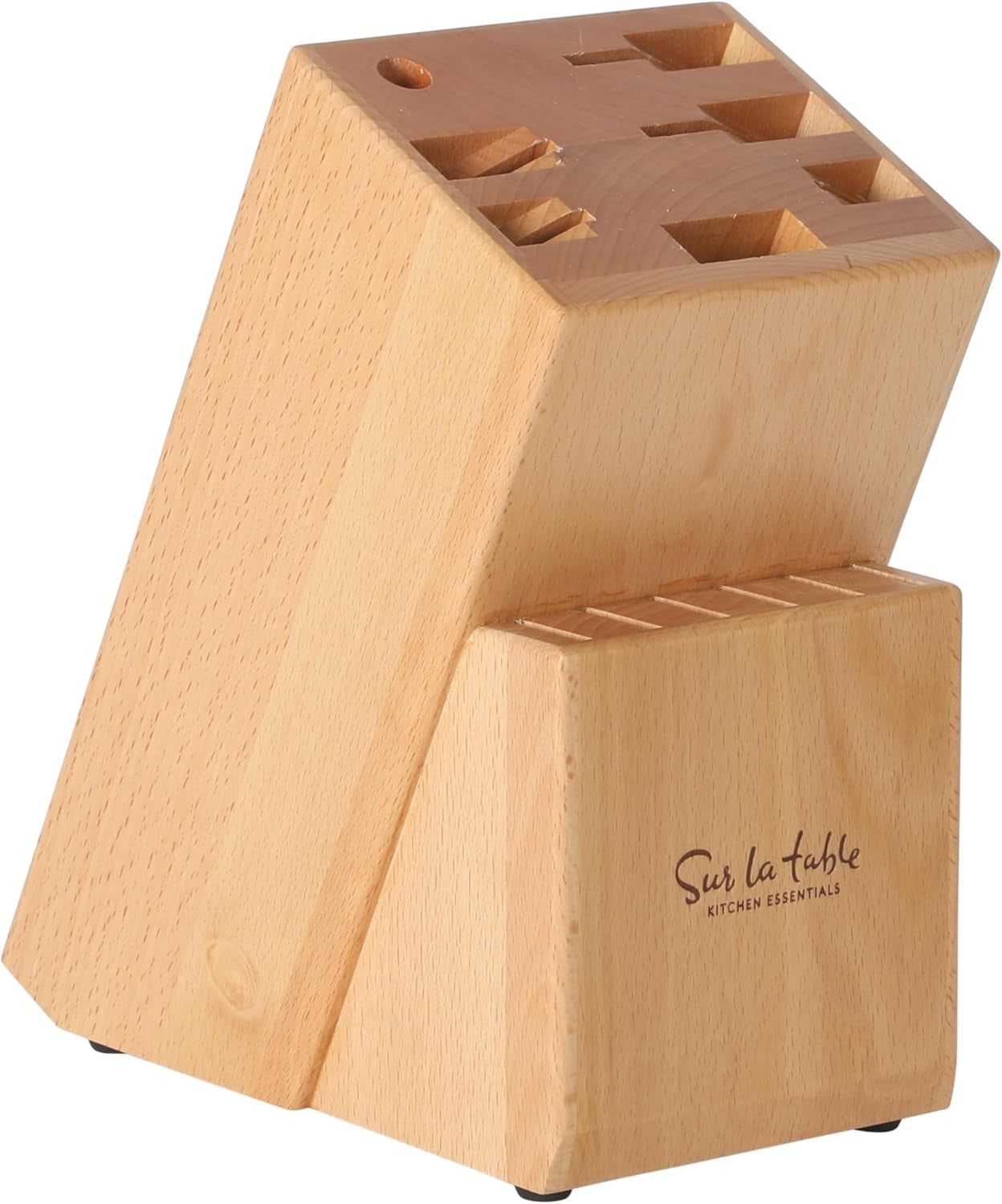 sur-la-table-kitchen-essentials-knife-set-with-block-14-piece-forged-german-steel-kitchen-knives-beech-wood-block-chef-santoku-bread-steak-knives-shears-sharpener-taupe