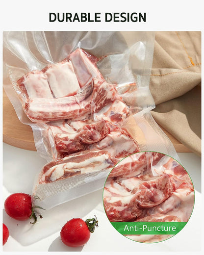 150 Pcs Vacuum Sealer Bags for Food, 8X12+11X16+6X10, BPA Free5