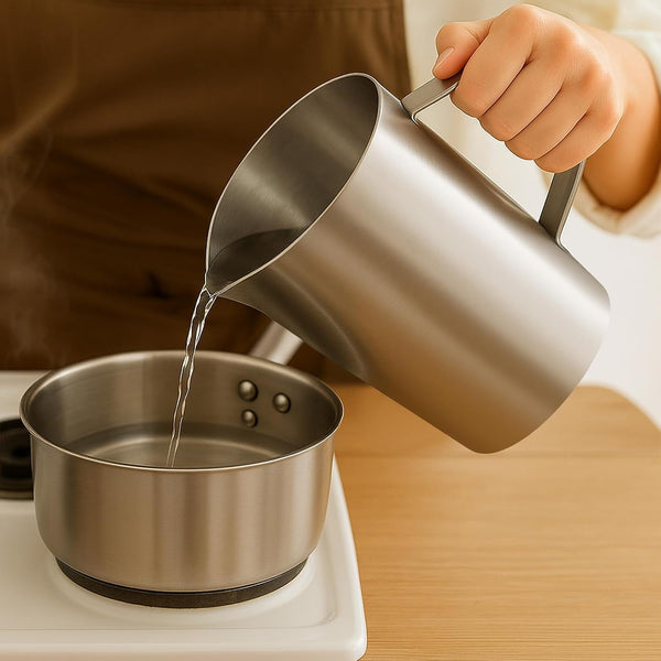 Stainless Steel Measuring Cup with Handle and Pour Lip, 2000Ml 70OZ Metal Pitcher with Oz and ML Marking, Heavy-Duty Milk Frothing Jug for Coffee Latte Art, Commercial and Home Kitchen5